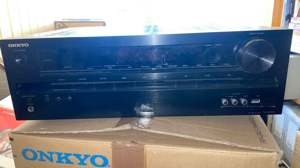 Onkyo TX-SR309 AV Receiver, Ophalen, 60 tot 120 watt, Onkyo, Gebruikt