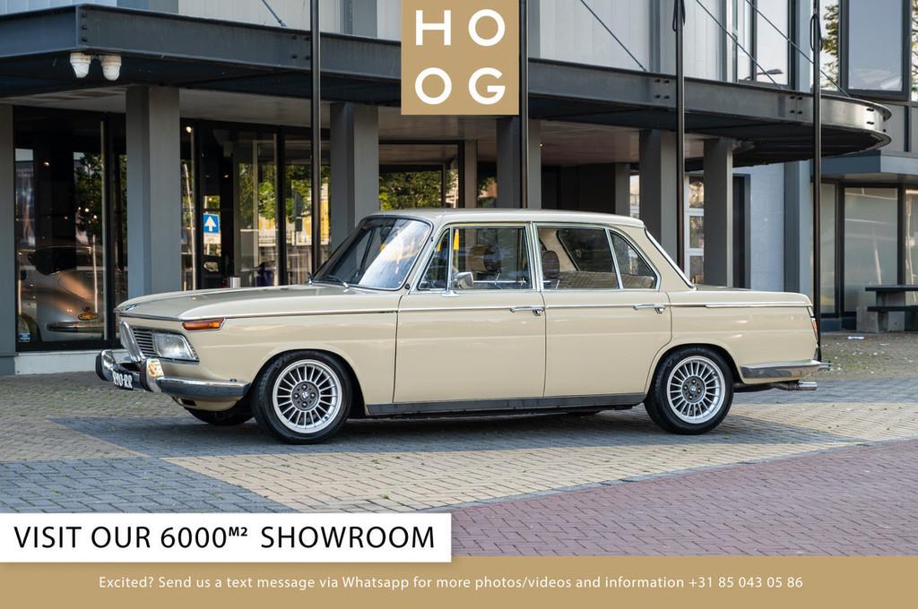 BMW 2000 Automatic (bj 1971, automaat), Auto's, Oldtimers, Automaat, Beige, 4 stoelen, Beige