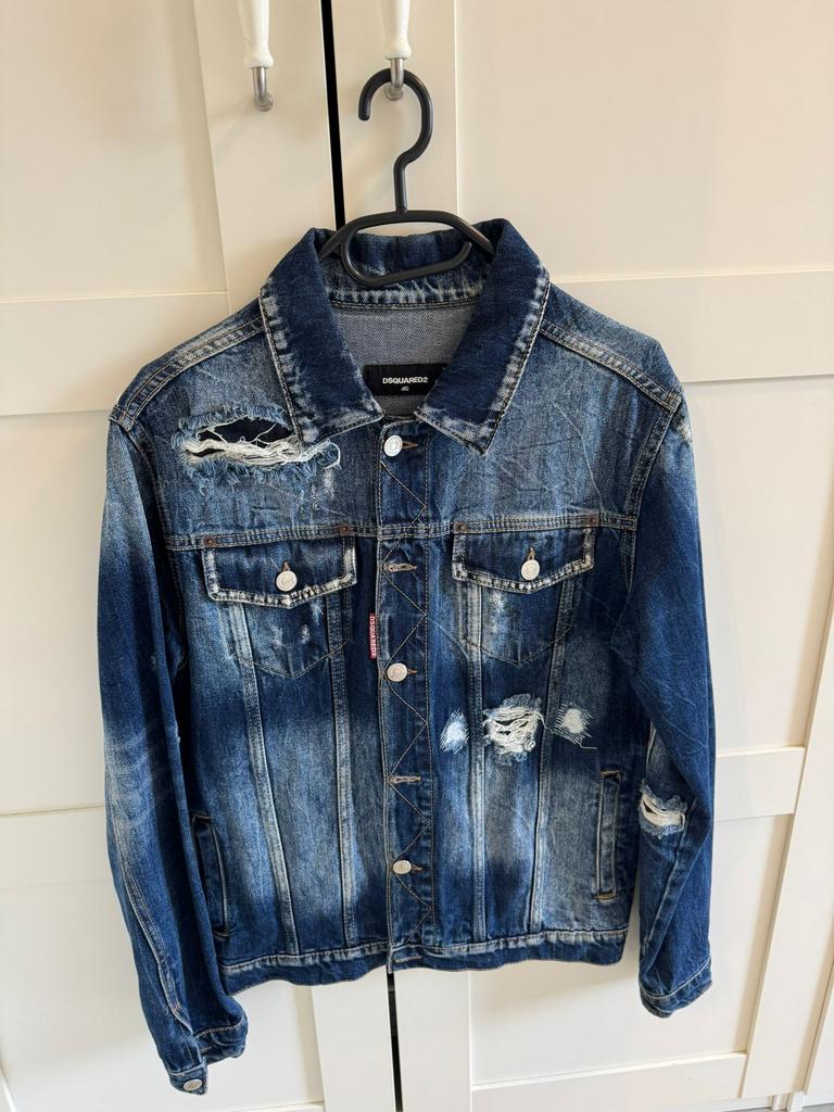 Dsquared2 spijkerjas + Jeans   Maat 46, Kleding | Heren, Ophalen of Verzenden, Zo goed als nieuw, Blauw, W32 (confectie 46) of kleiner