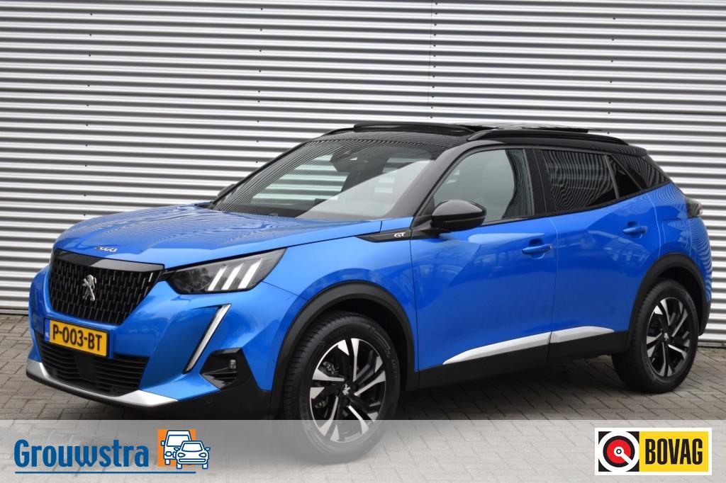 Peugeot 2008 1.2 AUT. PT GT / ADAP. CRUISE / P.DAK / AFN. HA, 1199 cc, 157 pk, Blauw, Origineel Nederlands