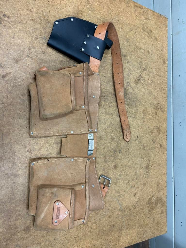 Stanley zwaar lederen gereedschap gordel, Doe-het-zelf en Verbouw, Gereedschap | Handgereedschap, Ophalen of Verzenden, Zo goed als nieuw