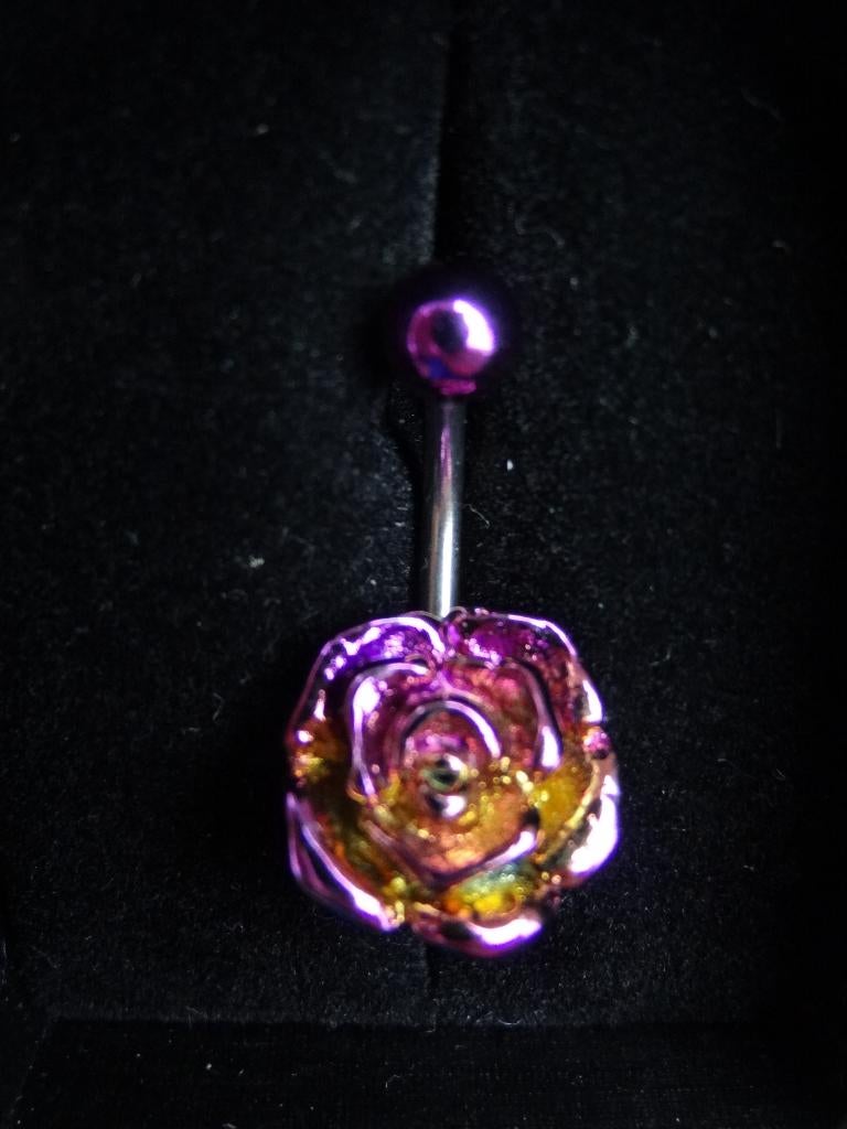 NIEUW! Navelpiercing Roos >Snelle Verzending!<, Sieraden, Tassen en Uiterlijk, Piercings, Ophalen of Verzenden, Nieuw, Staal, Navelpiercing