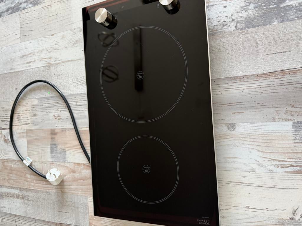 Kookplaat inductie 52/30 cm, Ophalen, 4 kookzones, Zo goed als nieuw, Inbouw