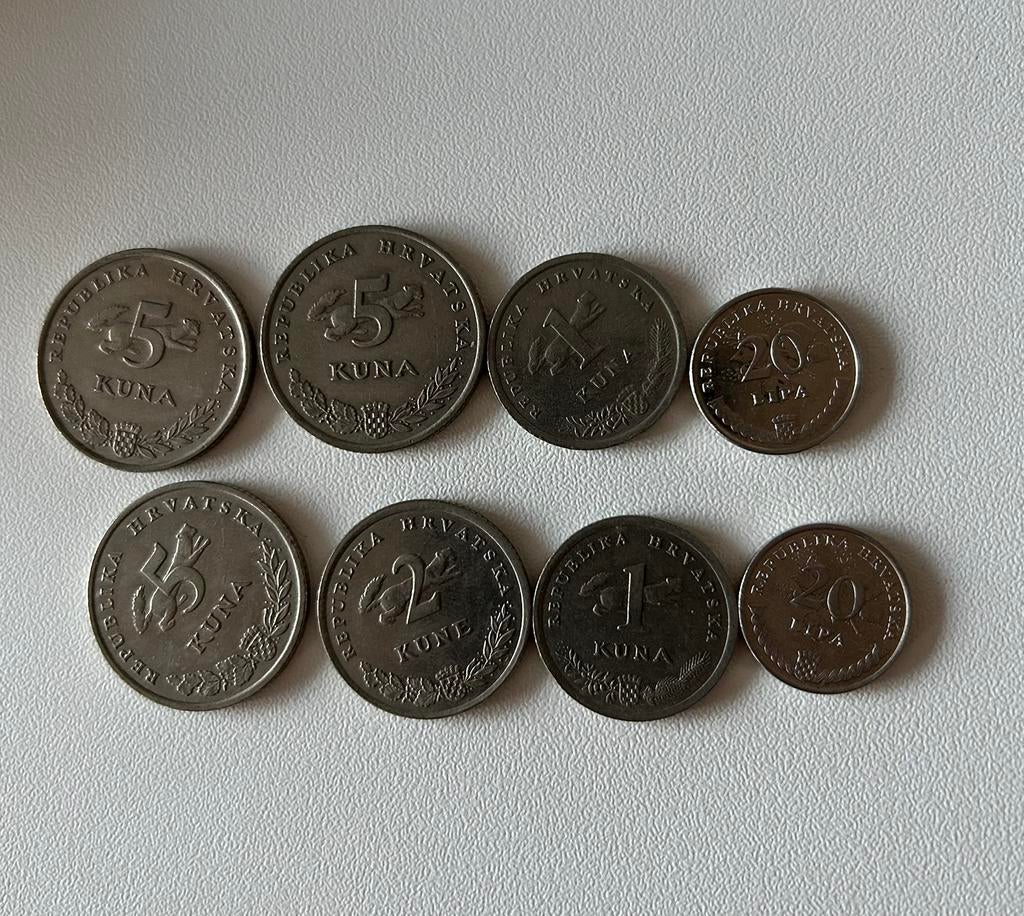 Kroatische munten, Ophalen of Verzenden, Overige landen