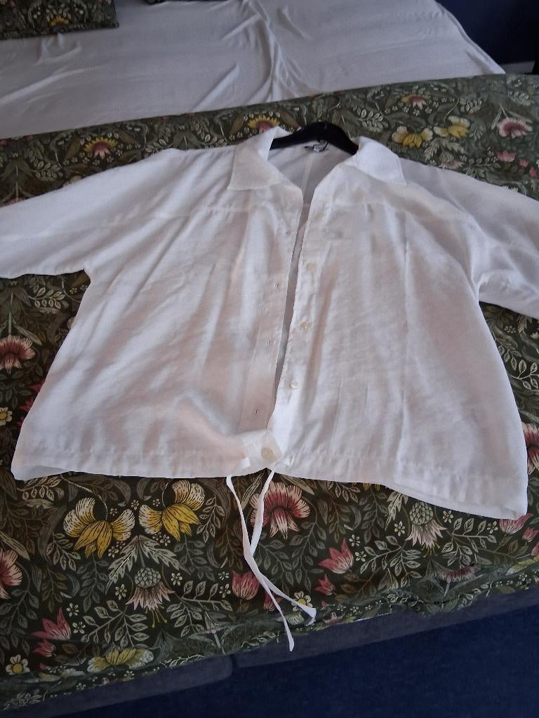 Blouses, Kleding | Dames, Blouses en Tunieken, Ophalen, Wit, Maat 46/48 (XL) of groter, Gedragen