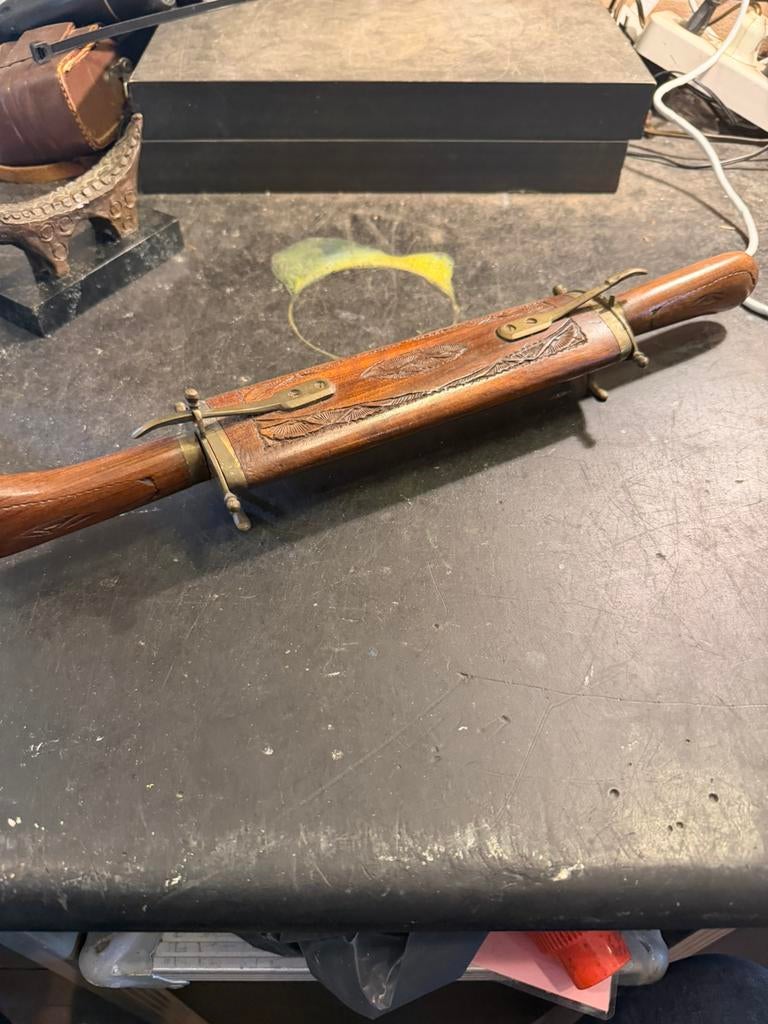 Vintage Indische mes en vork Set,, Ophalen of Verzenden