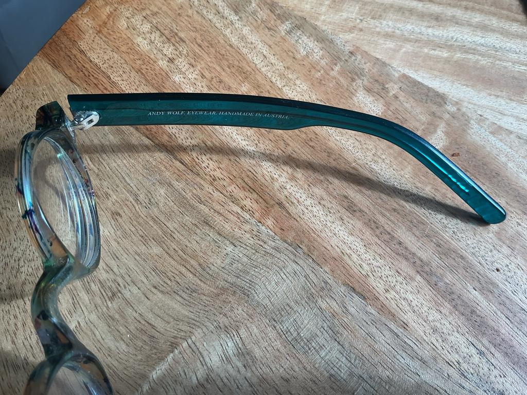 Andy Wolf bril met groen montuur, Sieraden, Tassen en Uiterlijk, Overige merken, Gebruikt, Ophalen of Verzenden, Groen