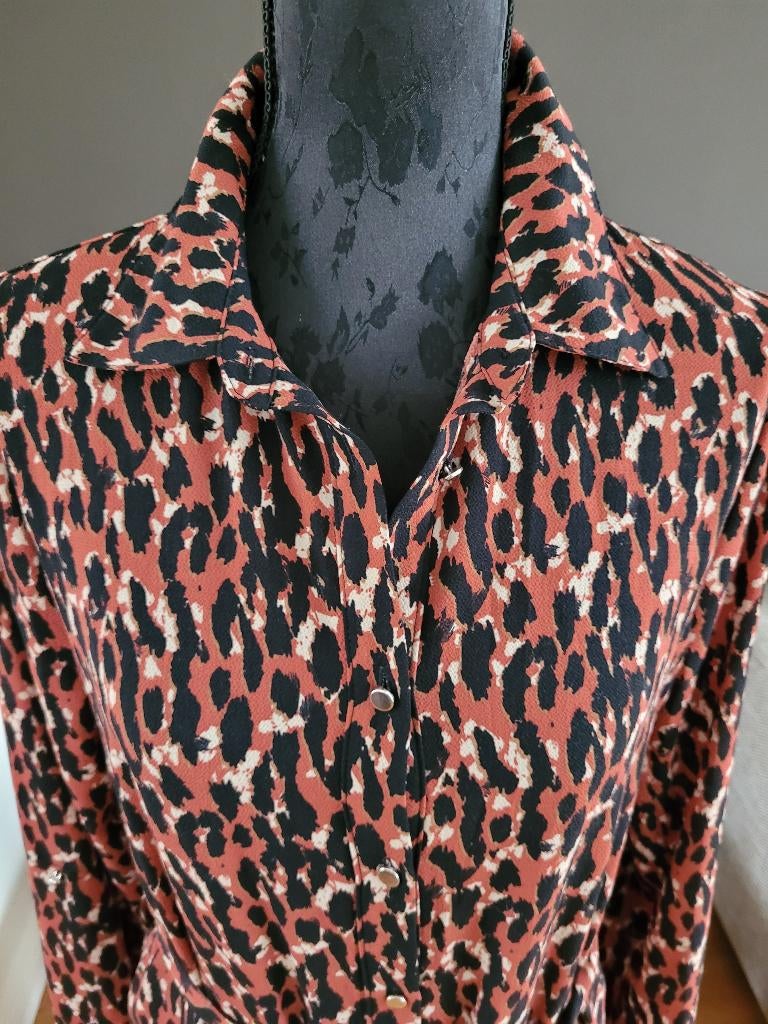 MELTING STOCKHOLM leopard jurk maxijurk maat M zgan, Maat 38/40 (M), Ophalen of Verzenden, Zo goed als nieuw, Melting Stockholm