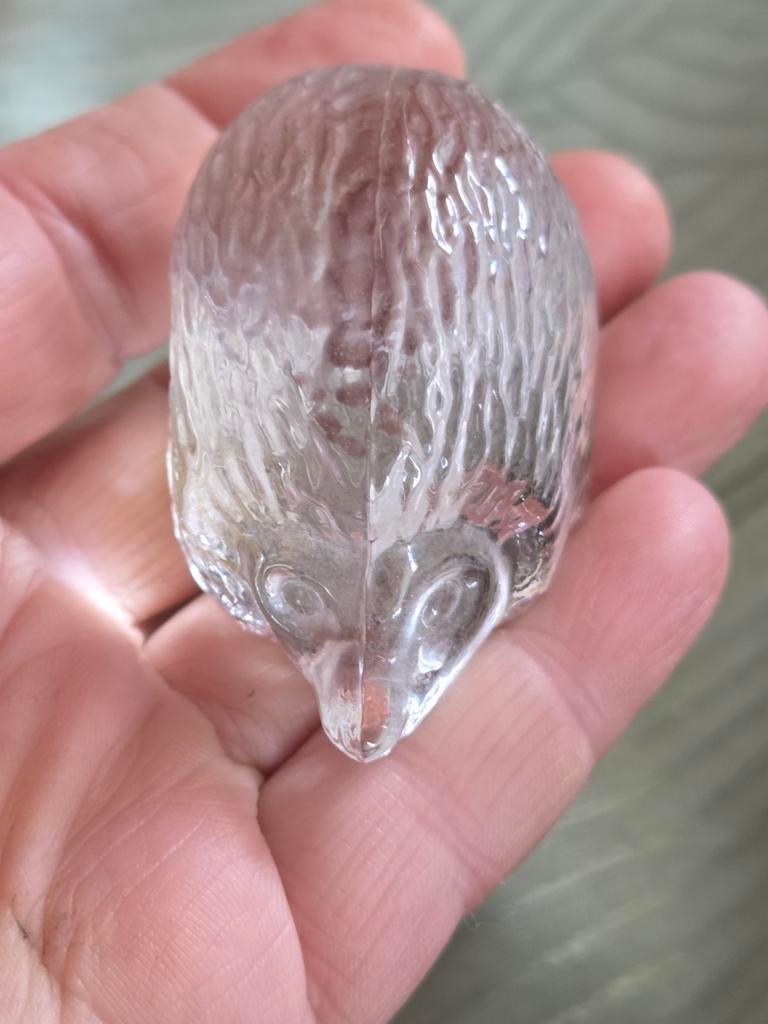 Glazen Egel Figuur - Decoratief Glasobject, Ophalen of Verzenden