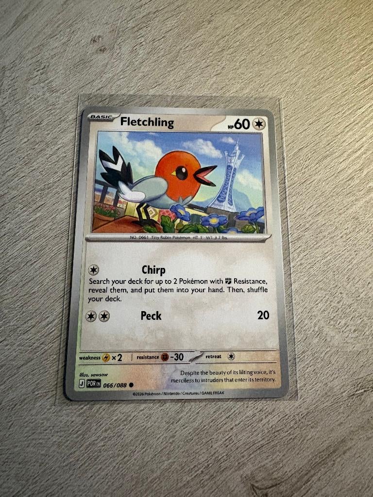 Fletchling 066/088 Perfect Order - Pokémon Kaart, Hobby en Vrije tijd, Verzamelkaartspellen | Pokémon, Nieuw, Losse kaart, Ophalen of Verzenden