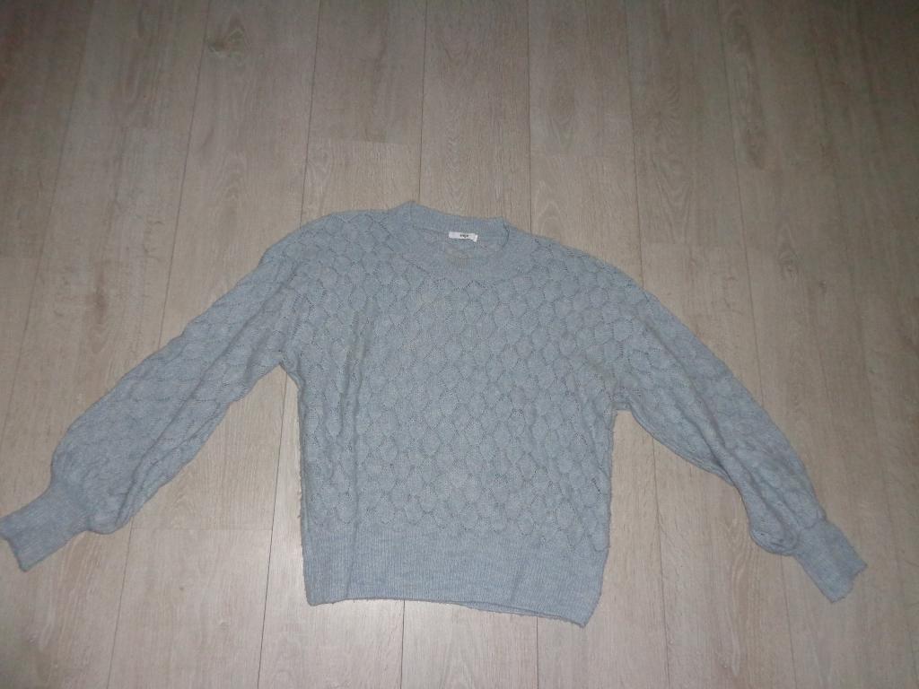 grijs/blauwe damestrui van An'ge, maat OS, Kleding | Dames, Ophalen of Verzenden, Gedragen, Maat 38/40 (M), Grijs