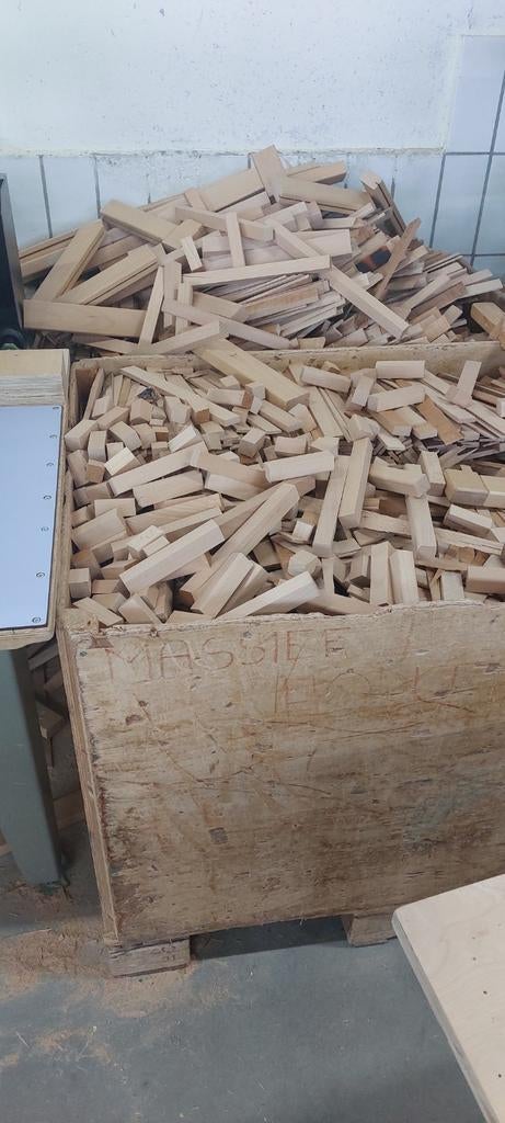 Haardhout beuken uit meubelmakerij. Zsm ophalen, Minder dan 3 m³, Ophalen, Beukenhout, Blokken