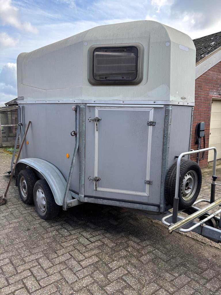 Böckmann Duo 2 paardstrailer, Dieren en Toebehoren, Ophalen, Gebruikt, Hout, 2-paards trailer