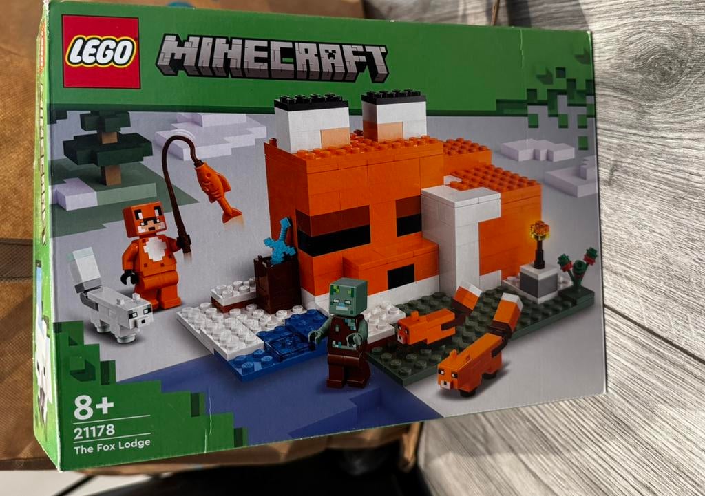 Lego minecraft 21178, Ophalen of Verzenden, Zo goed als nieuw, Complete set