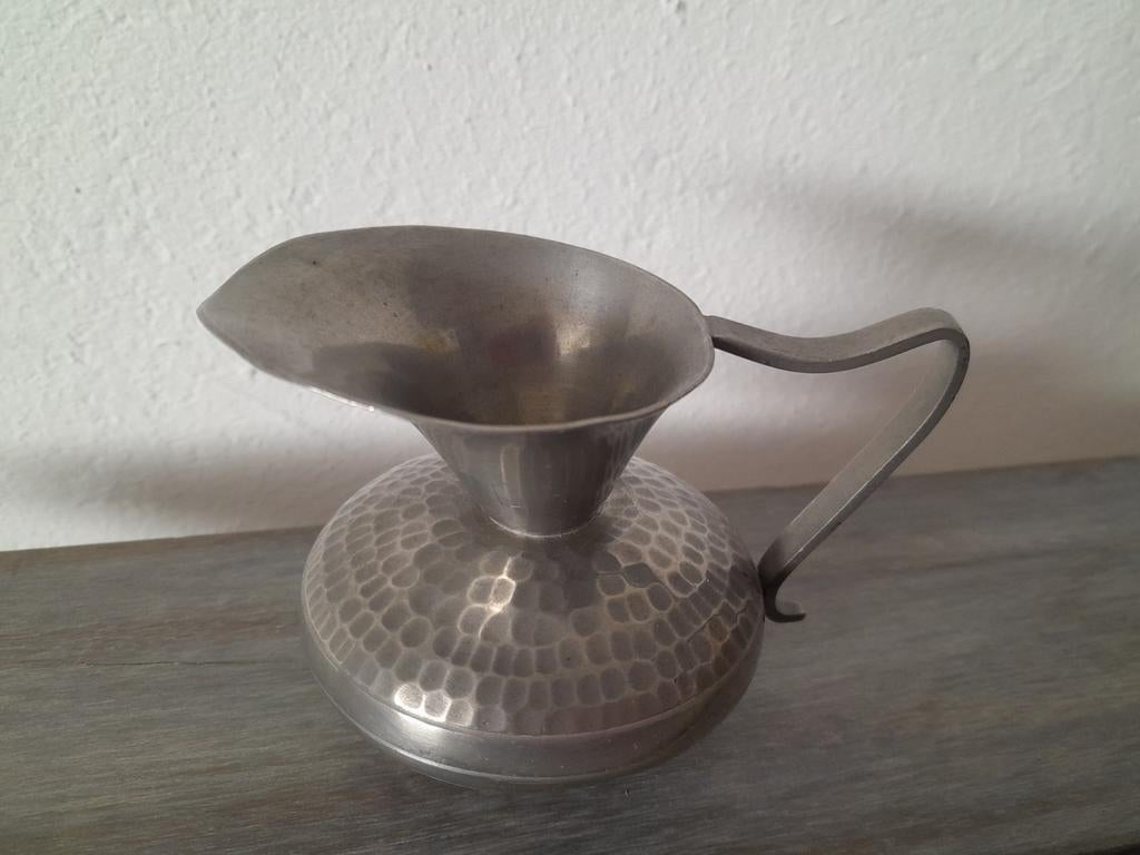 vintage melkkan van T.K.F, handmade vervaardigd in Indonesië, Ophalen of Verzenden