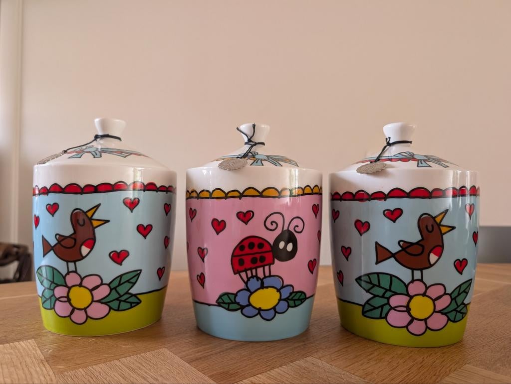 Set van 3 voorraadpotten Babette Harms, Ophalen of Verzenden