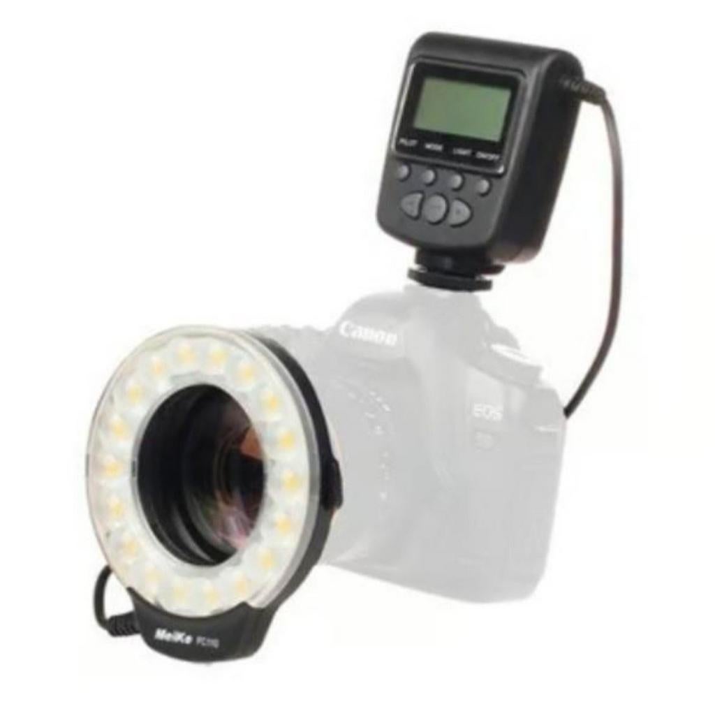 Meike FC-110 macro Ringflitser 72 mm, Audio, Tv en Foto, Fotografie | Flitsers, Ophalen of Verzenden, Zo goed als nieuw, Overige merken