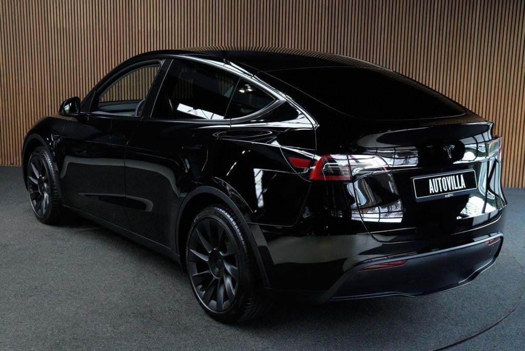 Tesla Model Y Long Range Dual Motor AWD Navi 360 Leer ACC, Automaat, Achterwielaandrijving, Gebruikt, Zwart