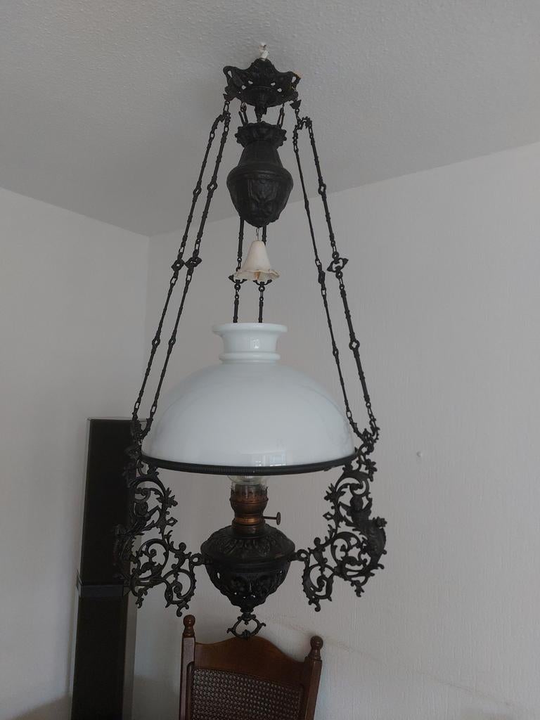 Olielamp, Antiek en Kunst, Antiek | Lampen, Ophalen