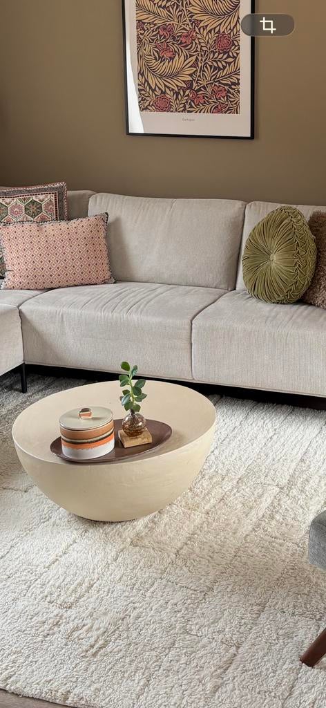 Japandi Salontafel Rond - Minimalistisch Design, Ophalen, Overige materialen, Rond, 50 tot 100 cm