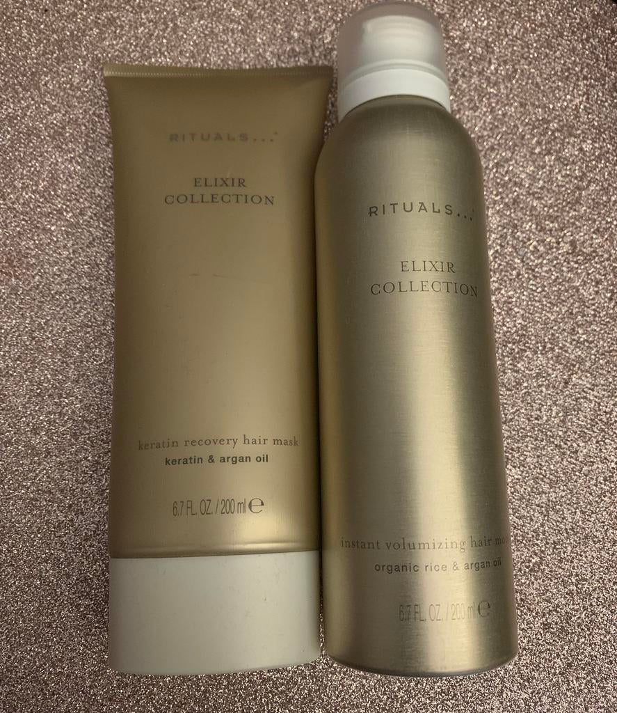 Rituals Elixer collection kertin mask & hair mousse set, Sieraden, Tassen en Uiterlijk, Uiterlijk | Haarverzorging, Nieuw, Haarverzorger of -hersteller
