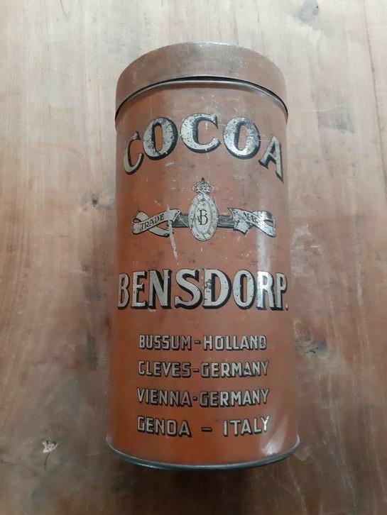 Blikken voorraadbus Cocoa Bensdorf, Ophalen of Verzenden, Zilver