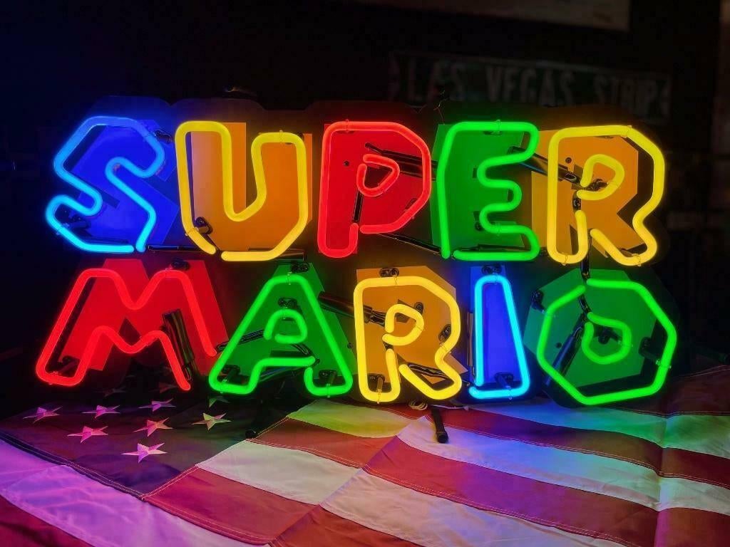 Super mario neon veel andere leuke gameroom decoratie neons, Lichtbak of (neon) lamp, Nieuw, Ophalen of Verzenden, Info@americansaleshop.nl