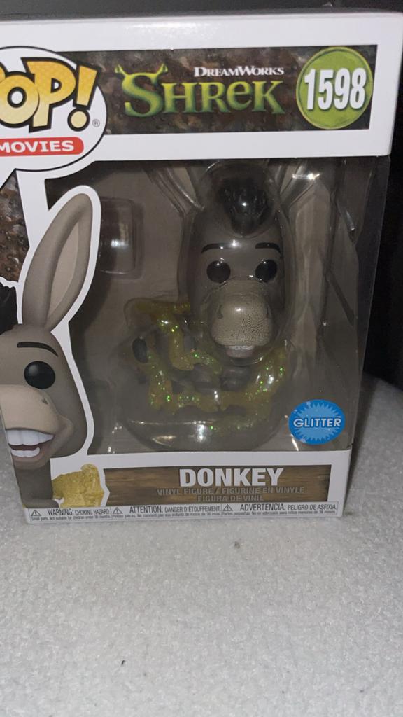 Funko Pop! Shrek Donkey Glitter 1598, Ophalen, Nieuw