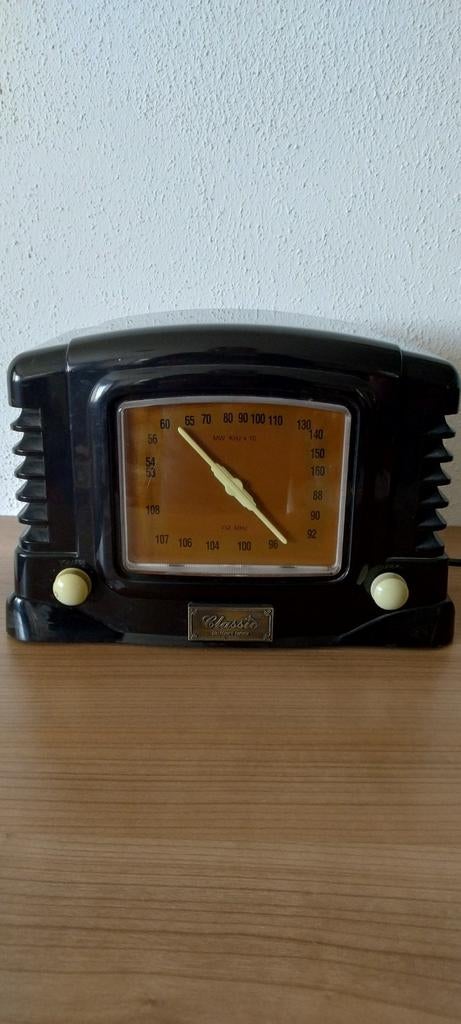 Vintage HEMA Classic Radio - AM/FM Ontvanger, Ophalen of Verzenden, Gebruikt, Radio