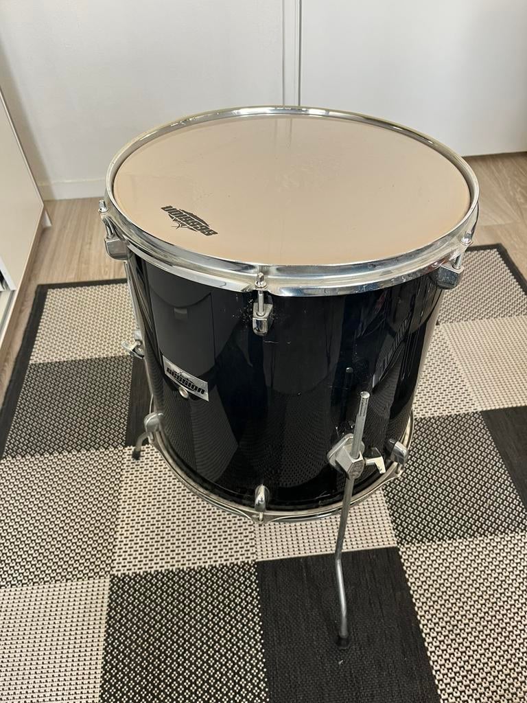 Floortom 16” zwart | 16 inch staande tom zwart Session, Ophalen, Zo goed als nieuw