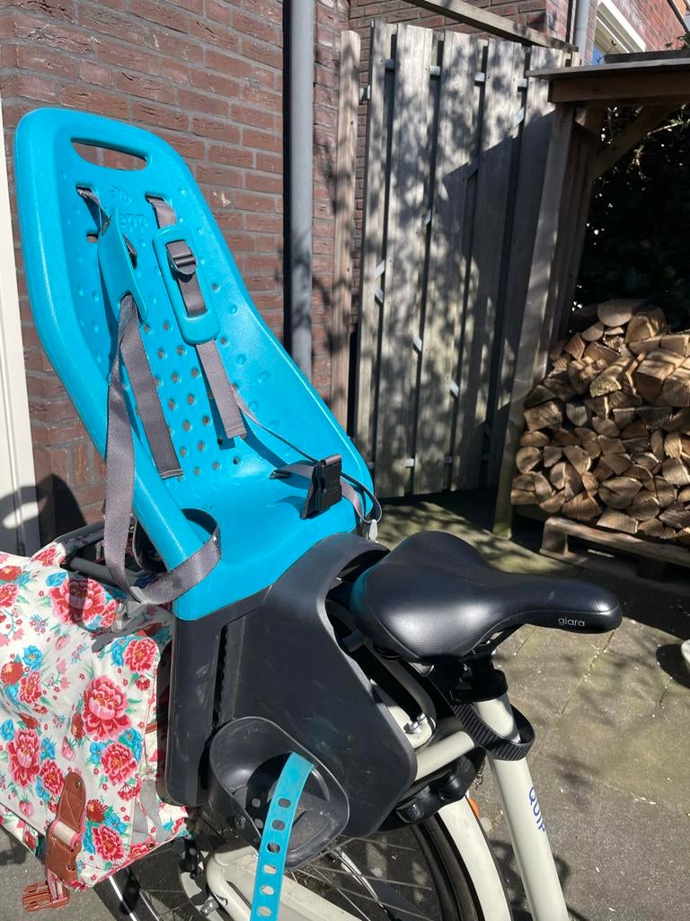Yepp achterzitje, Fietsen en Brommers, Fietsaccessoires | Fietsstoeltjes, Ophalen, Gebruikt, 9 t/m 18 kg, Achterzitje