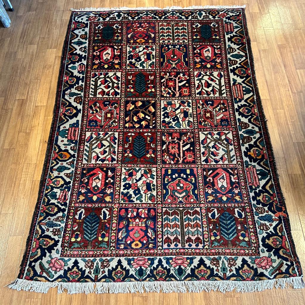 Trendy origineel Perzisch tapijt – 218 x 147 cm – Vloerkleed, TTM Wonen, Meubels – (Perzische) Tapijten en Woonaccessoires, 100 tot 150 cm