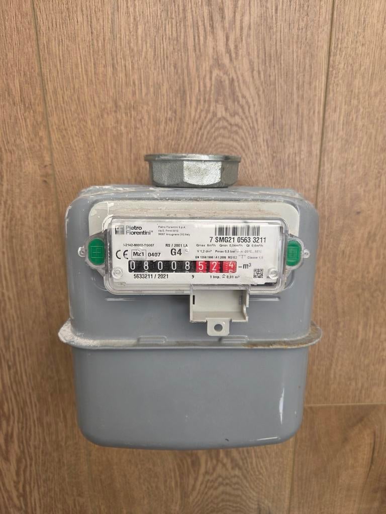 Gasmeter G4 - Pietro Fiorentini, Doe-het-zelf en Verbouw, Ophalen of Verzenden, Gebruikt
