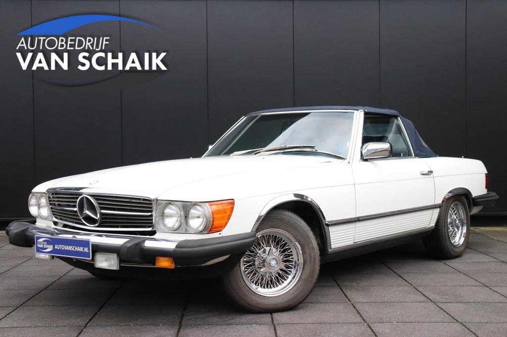 Mercedes-Benz SL 380 SL Cabriolet, Auto's, Stof, Cabriolet, 3838 cc, Wit