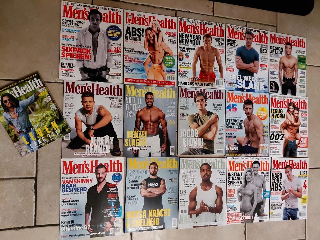 16x Men's Health, Ophalen of Verzenden, Gelezen, Sport en Vrije tijd
