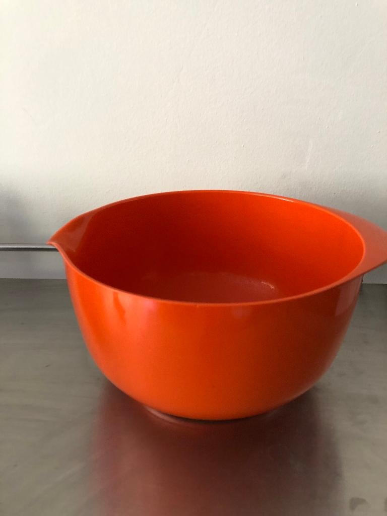 retro Rosti Denmark Margareta bowl 4 L melamine donkeroranje, Verzenden, Gebruikt