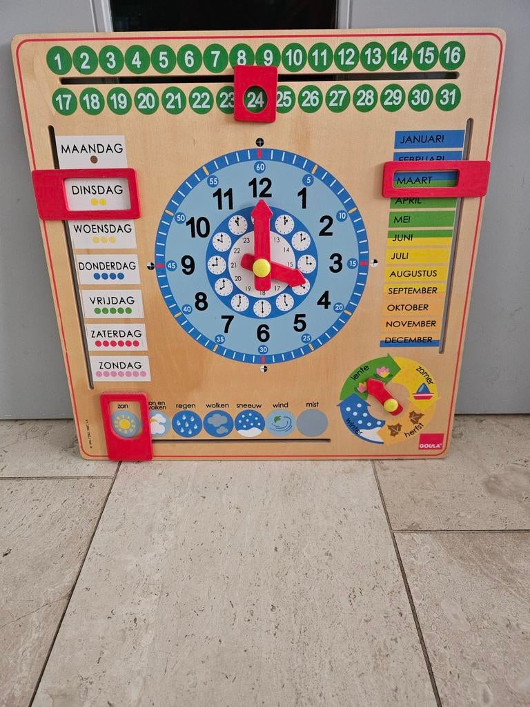 Educatief houten bord, Ophalen of Verzenden