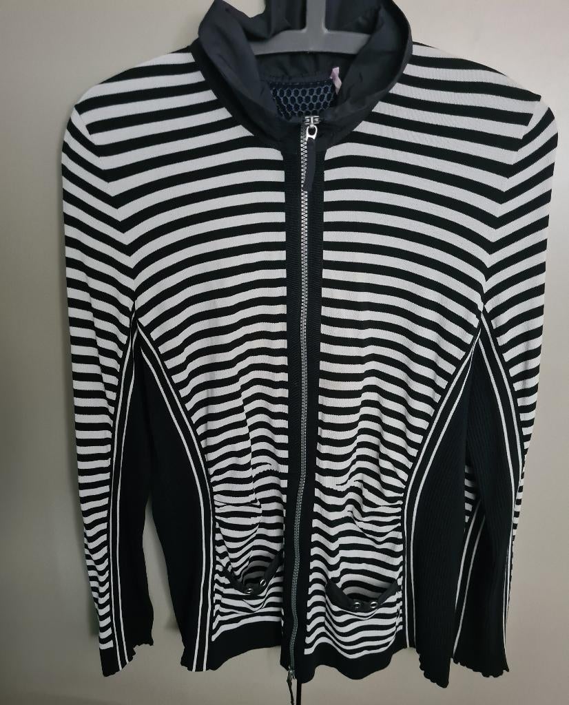 Basler vestje streep Maat 42, Zo goed als nieuw, Verzenden, Blauw, Basler