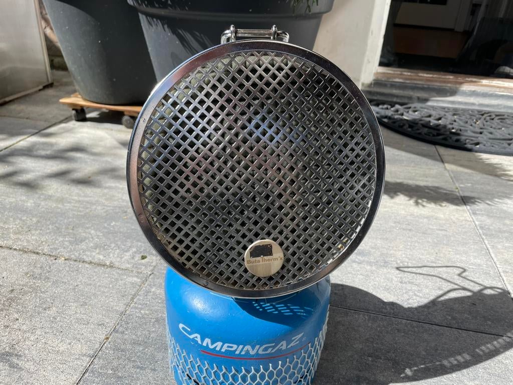 Buta therm x gaskachel voor op een campingaz fles, Caravans en Kamperen, Kampeeraccessoires, Ophalen, Gebruikt