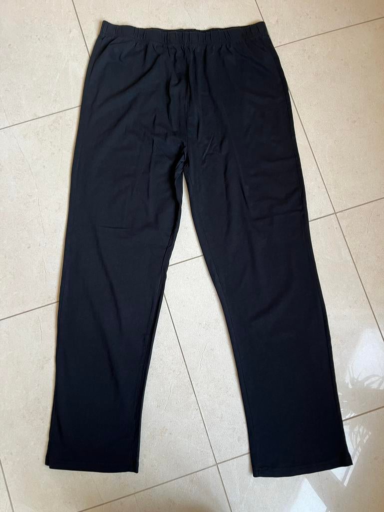 Katoenen pyama broek zwart mt. XL, Ophalen of Verzenden, Zo goed als nieuw, Maat 56/58 (XL)
