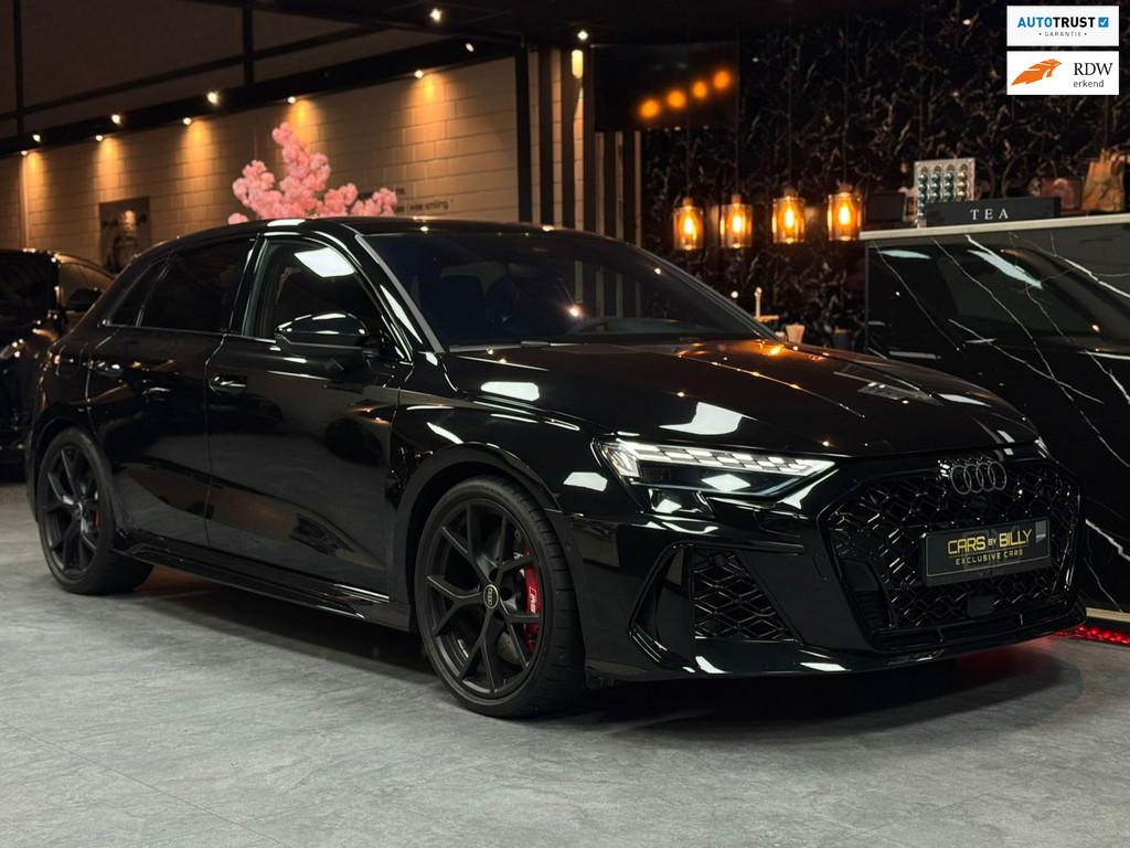 Audi A3 Sportback 2.5 TFSI|RS3|QUATTRO|AUT|AIRCO, Auto's, Audi, Automaat, Gebruikt, Zwart, 11 km/l