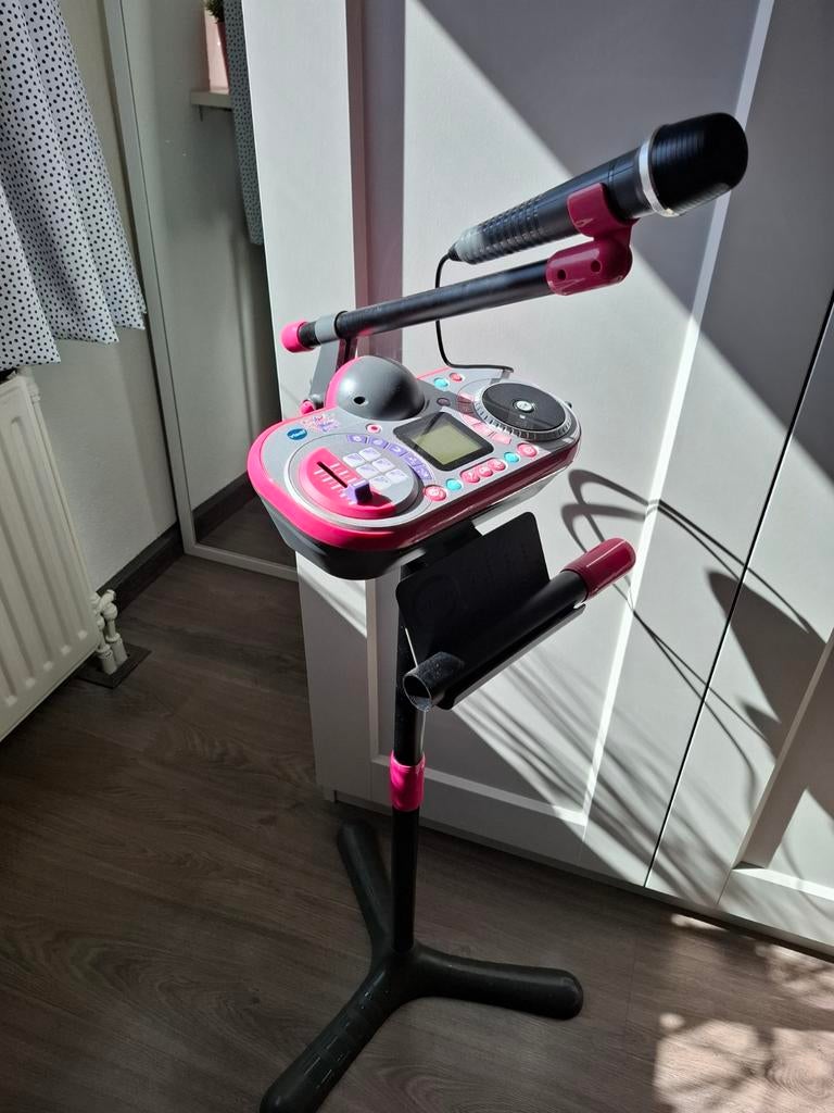 Vtech Kidi SuperStar DJ Studio Roze/Zwart - Karaoke Set, Ophalen of Verzenden, Gebruikt, Complete set