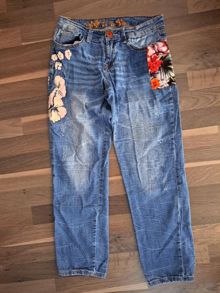 Desigual jeans mt 26, Blauw, Ophalen of Verzenden, Zo goed als nieuw, W27 (confectie 34) of kleiner