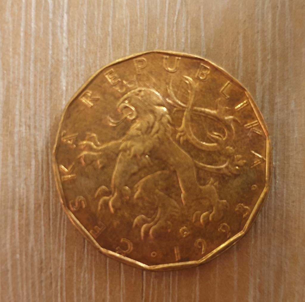 Munt uit Tsjechië. Česká / ceska. Tsjechische kronen, Ophalen of Verzenden, Overige landen, Losse munt