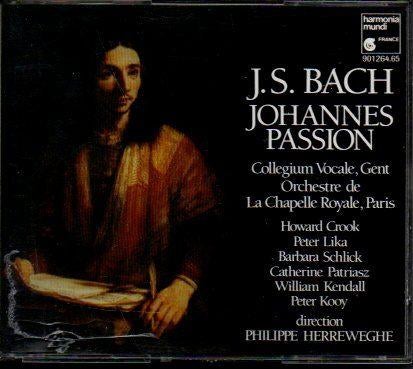 Bach: Johannes Passion / Herreweghe -2cds 1988, Ophalen of Verzenden, Classicisme, Zo goed als nieuw, Kamermuziek