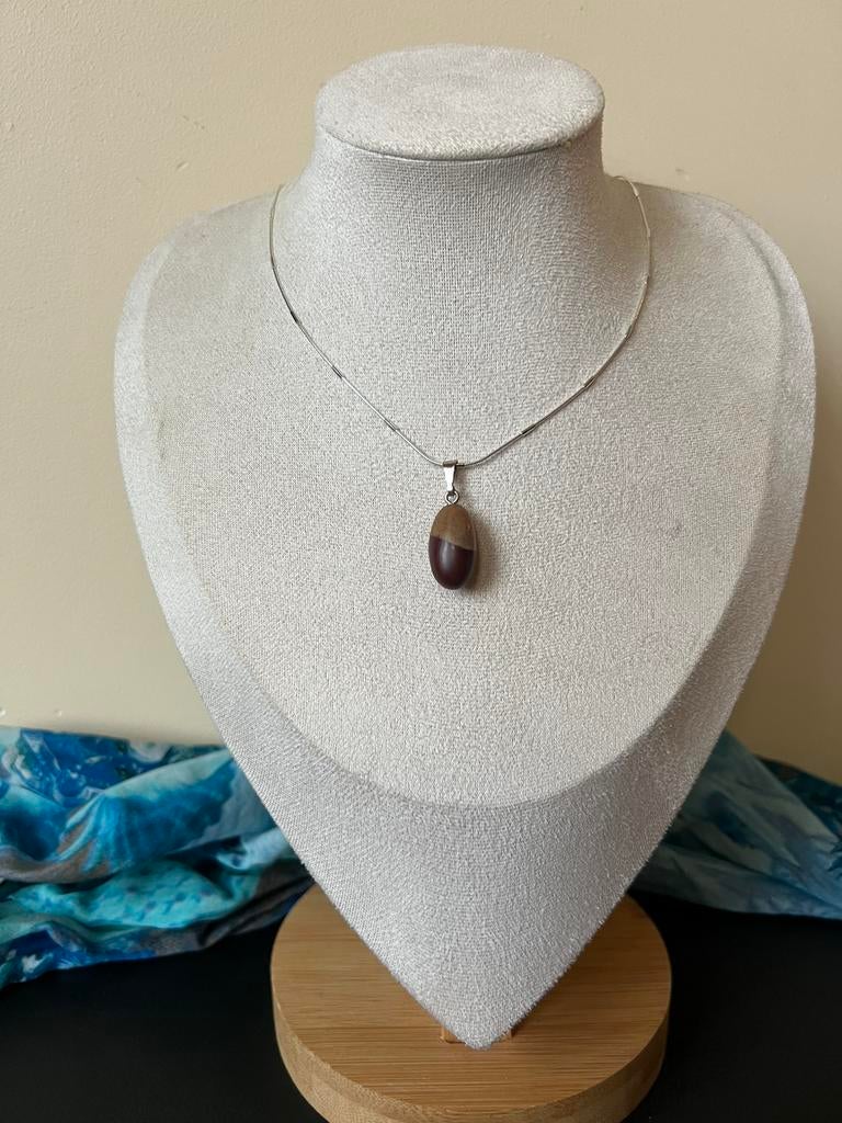 Shiva Lingham hanger transformatie beschermt wijsheid magie, Bruin, Nieuw, Ophalen of Verzenden, Steen of Mineraal