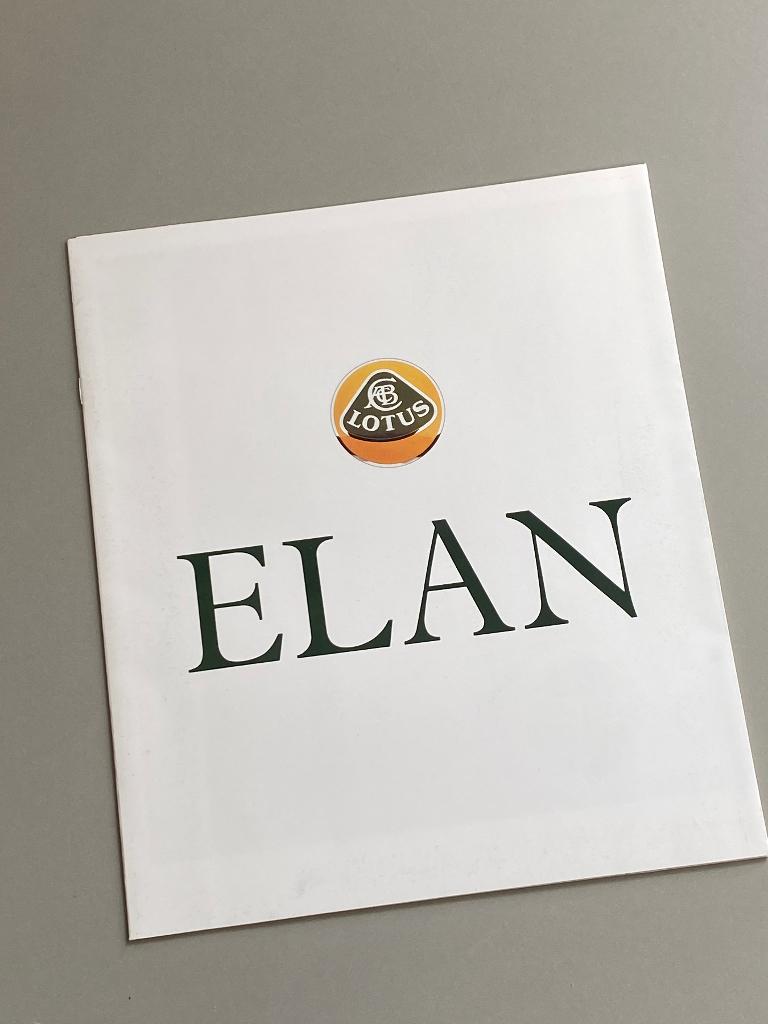 Brochure van de LOTUS ELAN uit 1989/1990., Ophalen of Verzenden, Zo goed als nieuw, Overige merken