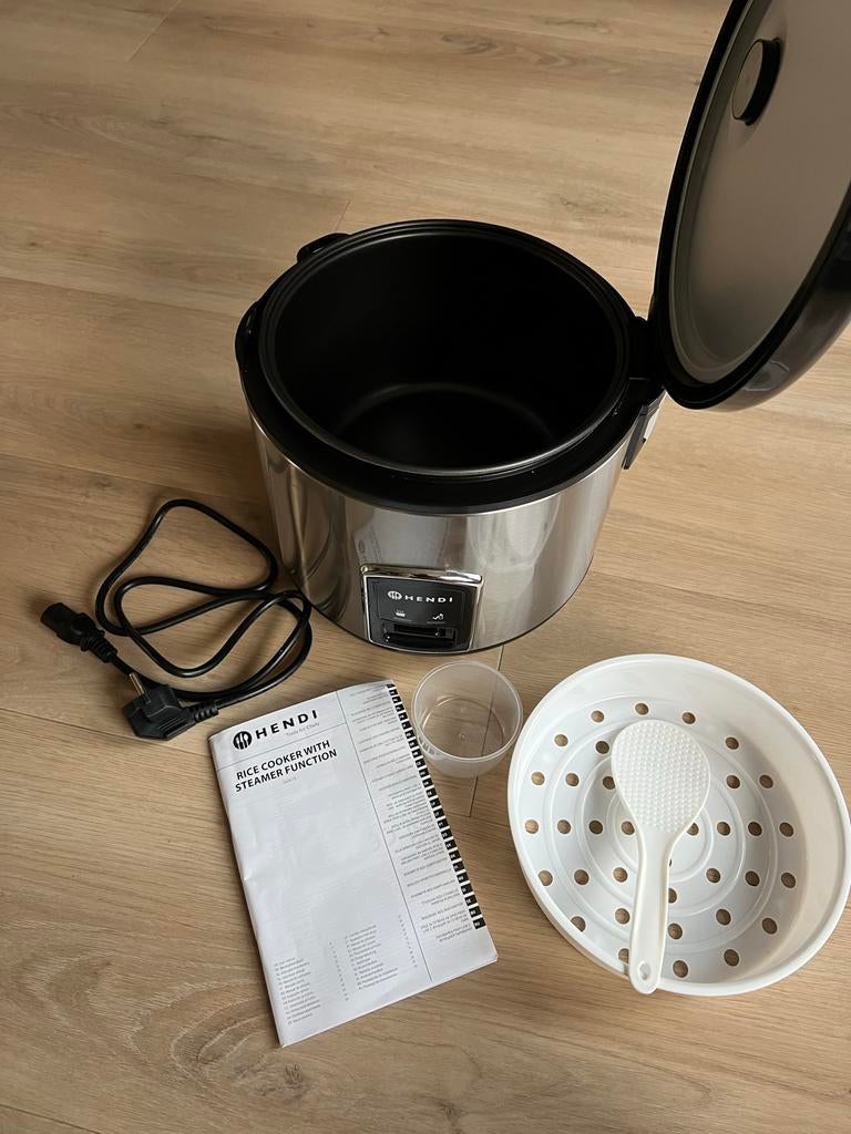 Hendi Rijstkoker met Stoomfunctie - Zo goed als nieuw, Ophalen of Verzenden, Zo goed als nieuw
