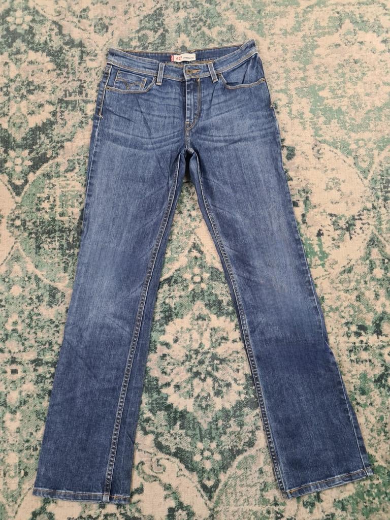 Levi's 627 straight fit W29 L32 Dames Tulsi2932 High-rise, Blauw, Ophalen of Verzenden, Zo goed als nieuw, W28 - W29 (confectie 36)