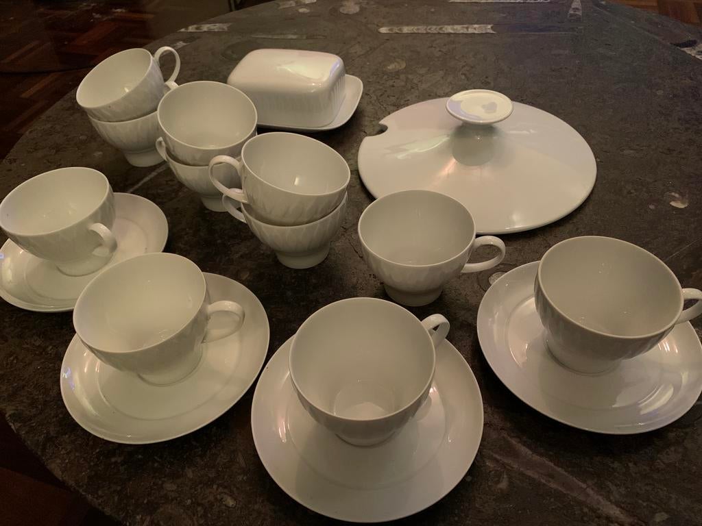 Thomas Germany Lanzette kopjes, botervloot, deksel, Ophalen